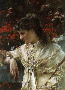 Alfred Stevens Reverie oil